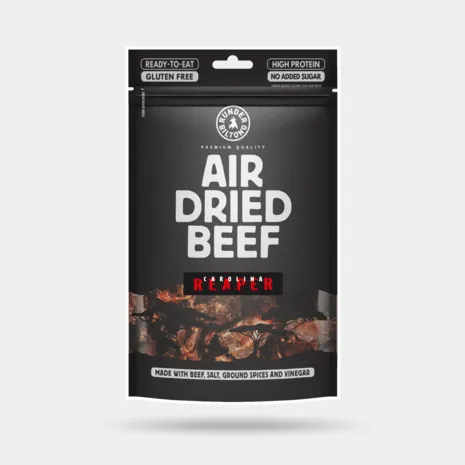 Runder Runder - Beef Biltong Sliced - Carolina Reaper
