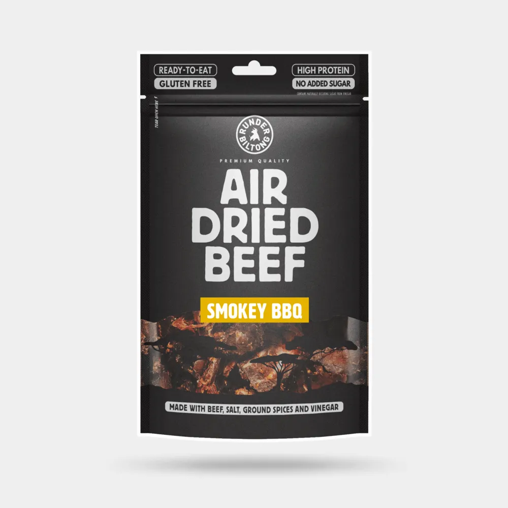 Runder Runder - Beef Biltong Sliced - Smokey BBQ