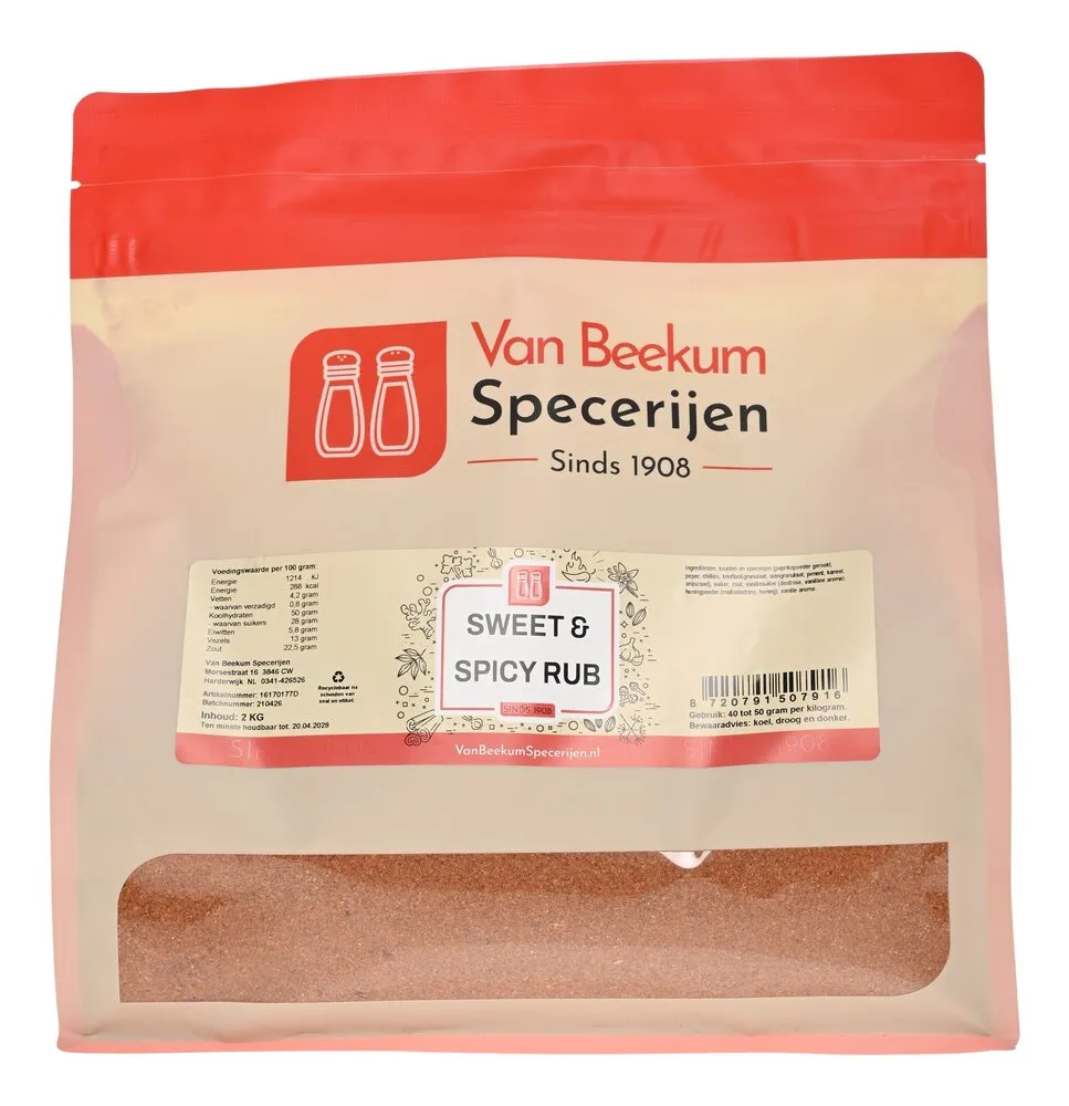 Van Beekum Specerijen Sweet & Spicy Rub