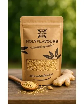HolyFlavours Gember Stukjes 3-6 mm Biologisch HolyFlavours Gember Stukjes 3-6 mm Biologisch