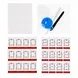 Van Beekum Specerijen Glazen Kruidenpotjes Met Stickers – 12 Stuks