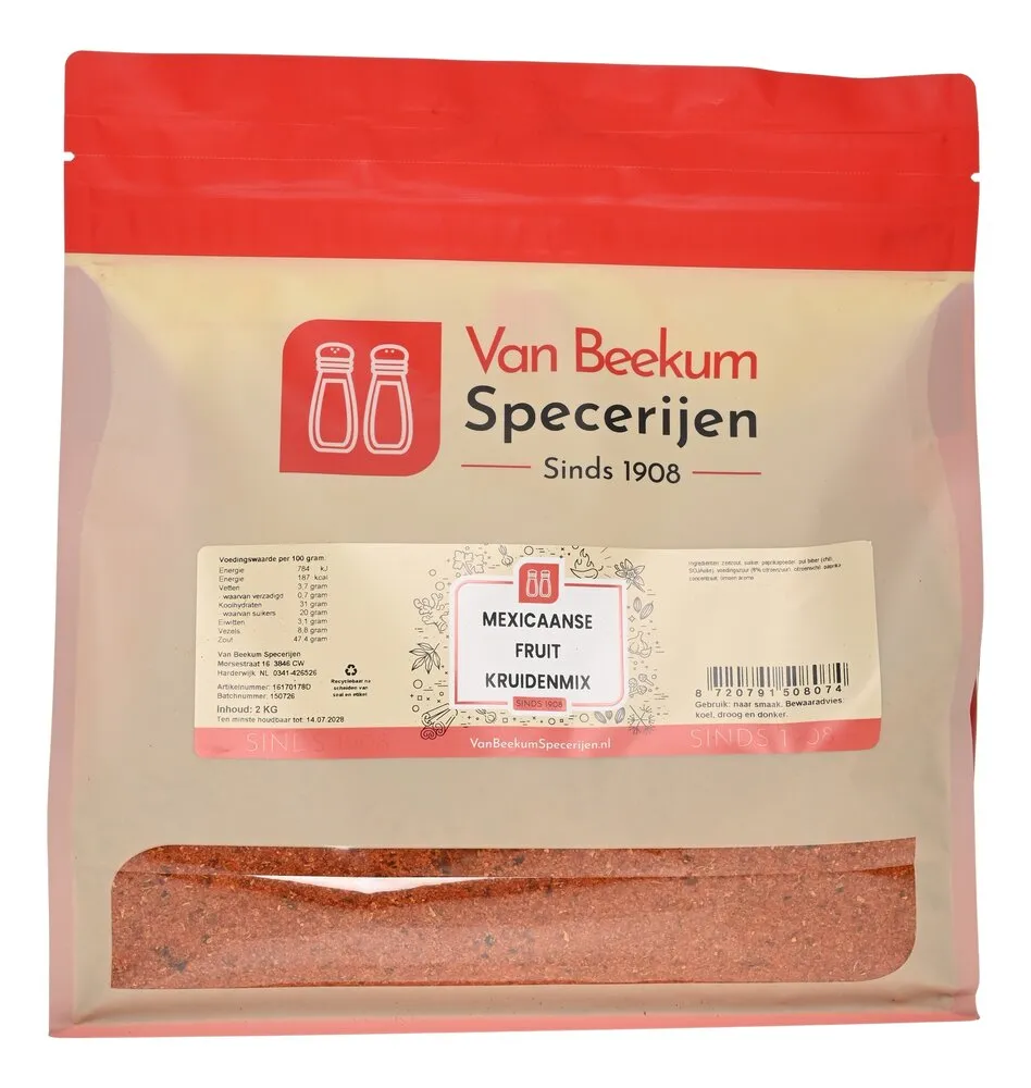 Van Beekum Specerijen Mexicaanse Fruit Kruidenmix Van Beekum Specerijen Mexicaanse Fruit Kruidenmix