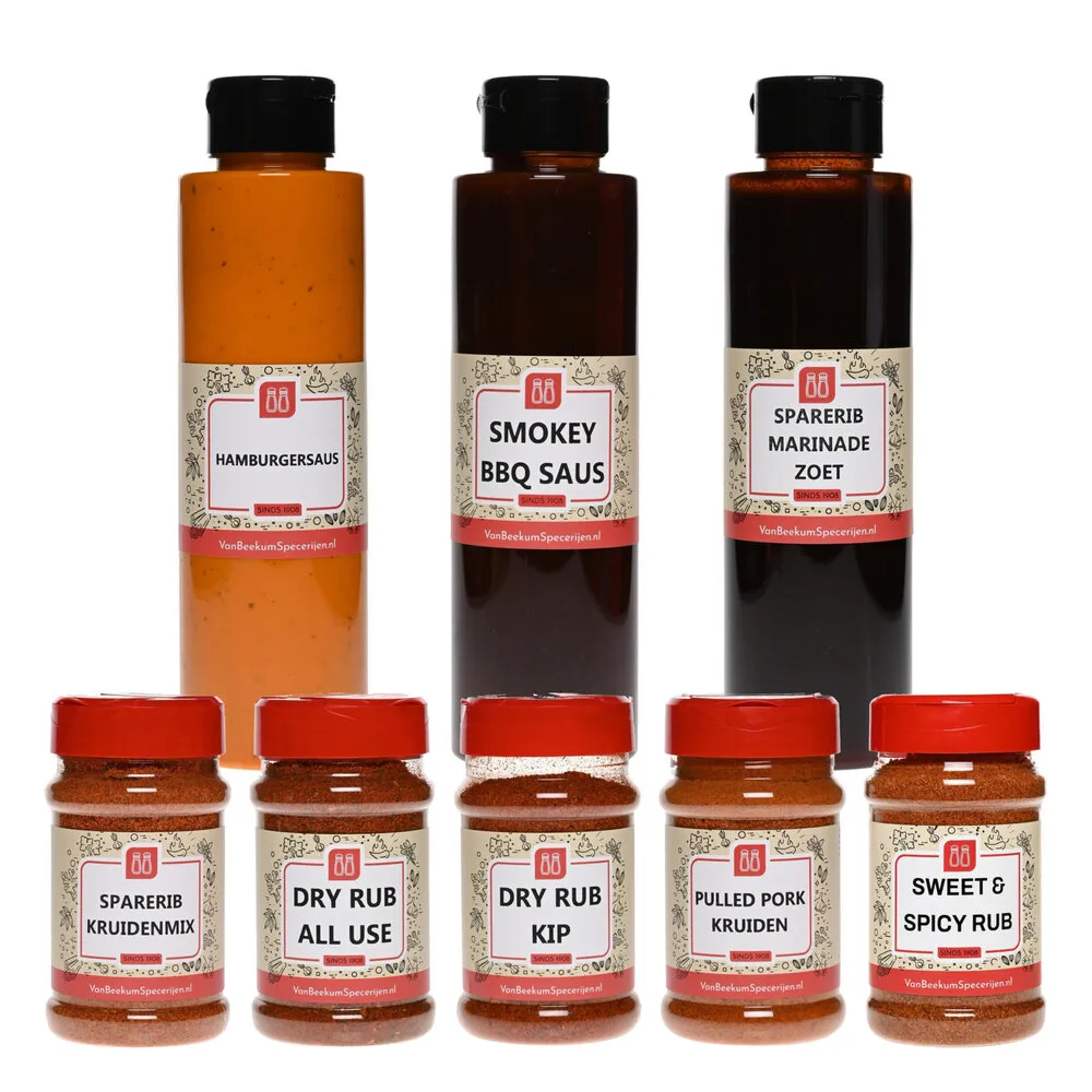 Van Beekum Specerijen Basis BBQ Kruidenpakket
