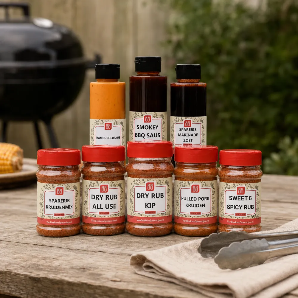 Van Beekum Specerijen Basis BBQ Kruidenpakket