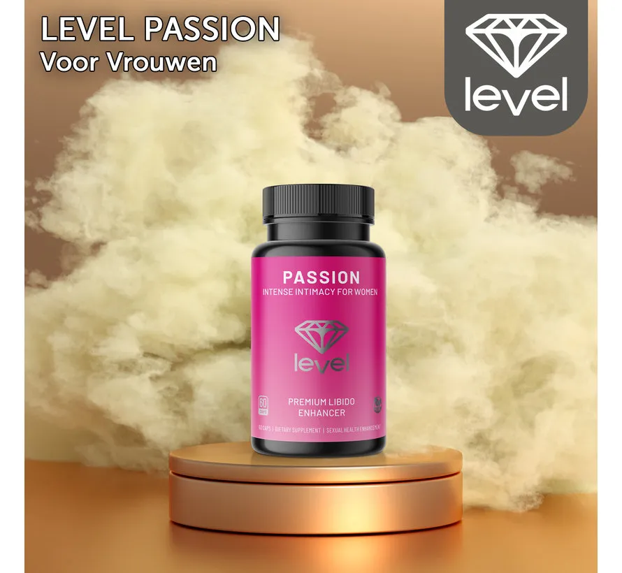 Level Passion - 60 vegan caps - Libido & Positieve Energiekuur voor Vrouwen