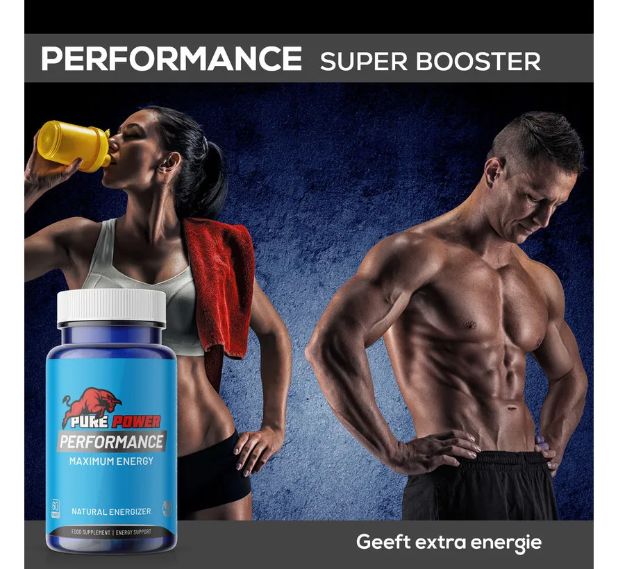 Pure Power Performance - 60 vegan caps – Energy, Concentratie &  Stamina