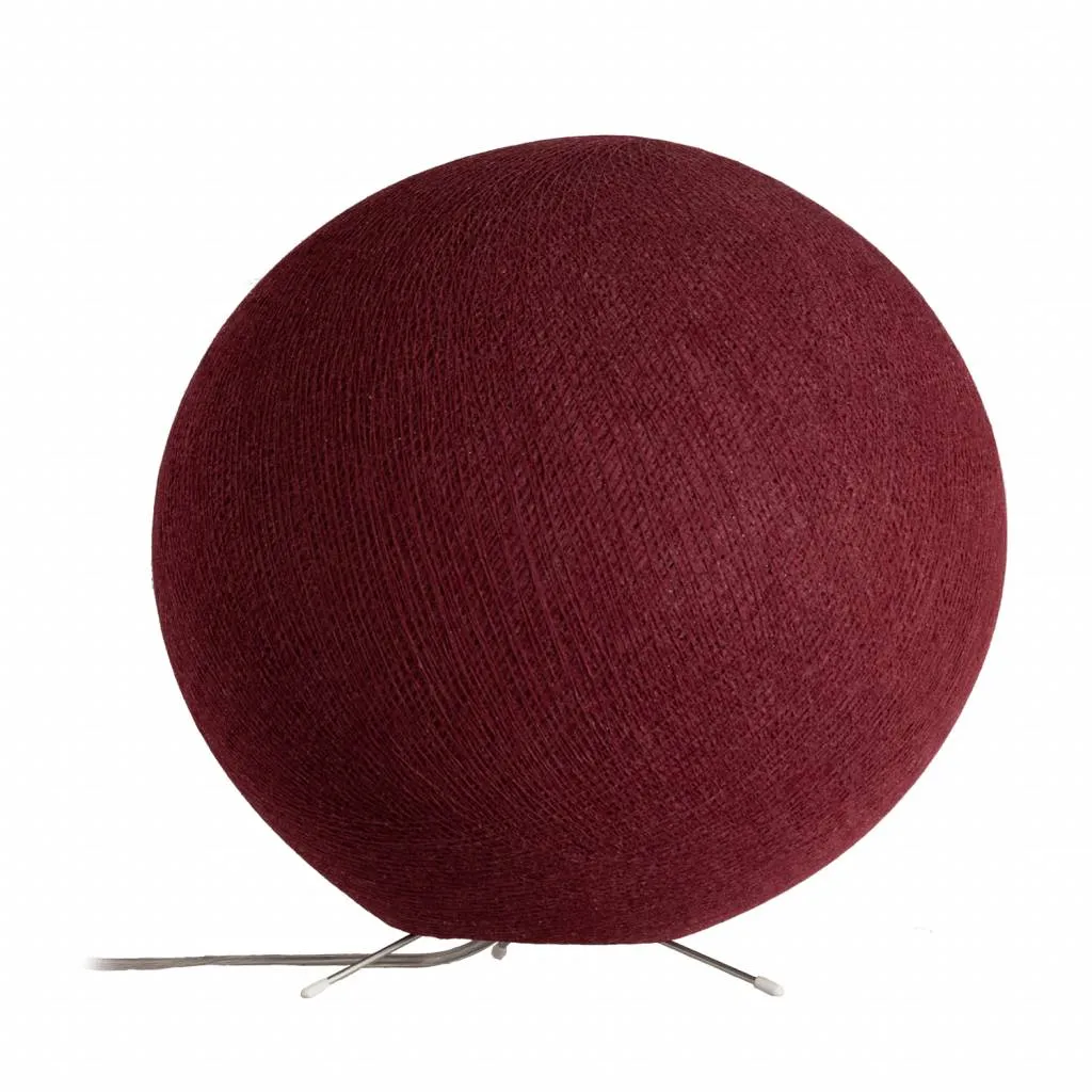 Staande Lamp Dark Red Cotton Ball Lights