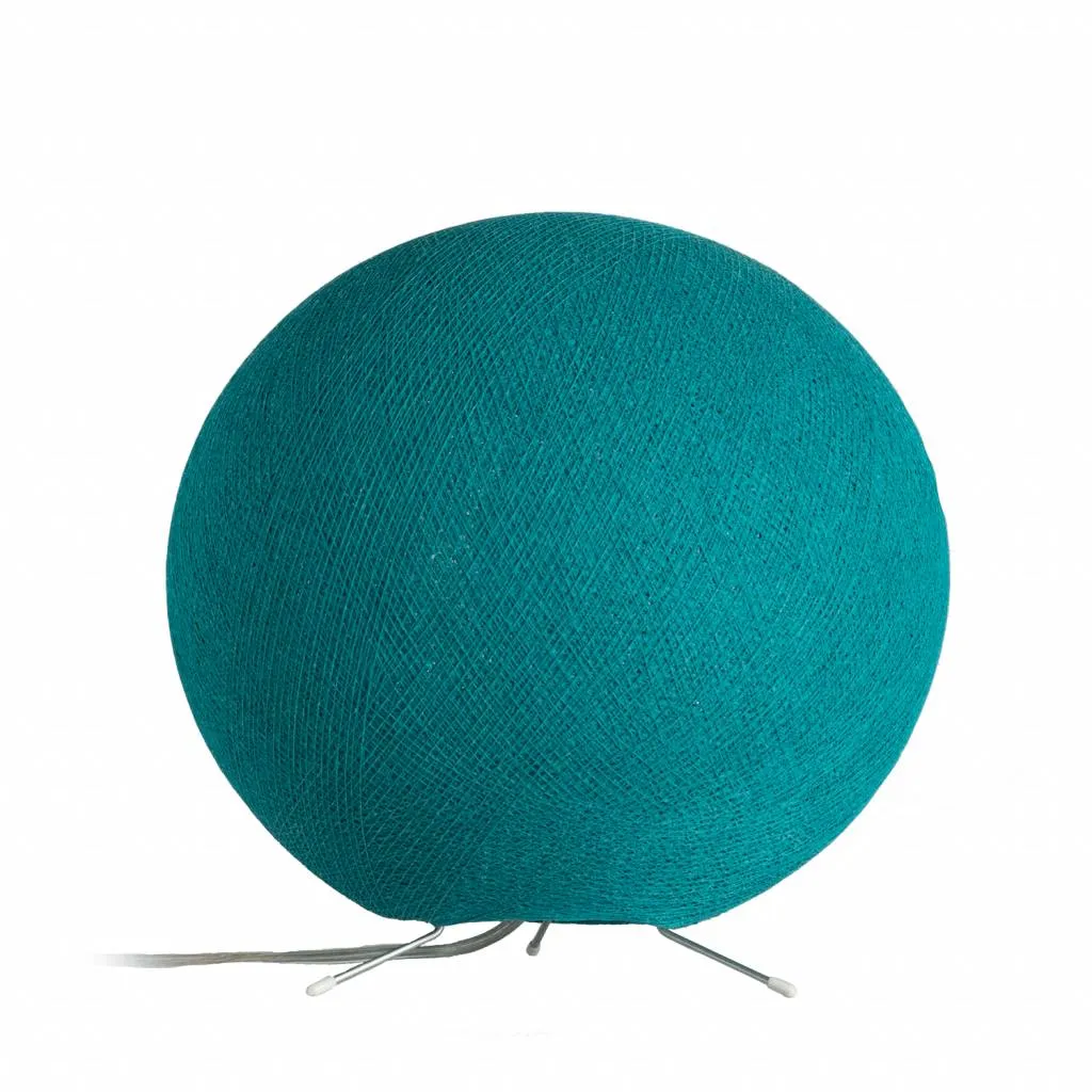 Staande Lamp Heavy Aqua Cotton Ball Lights