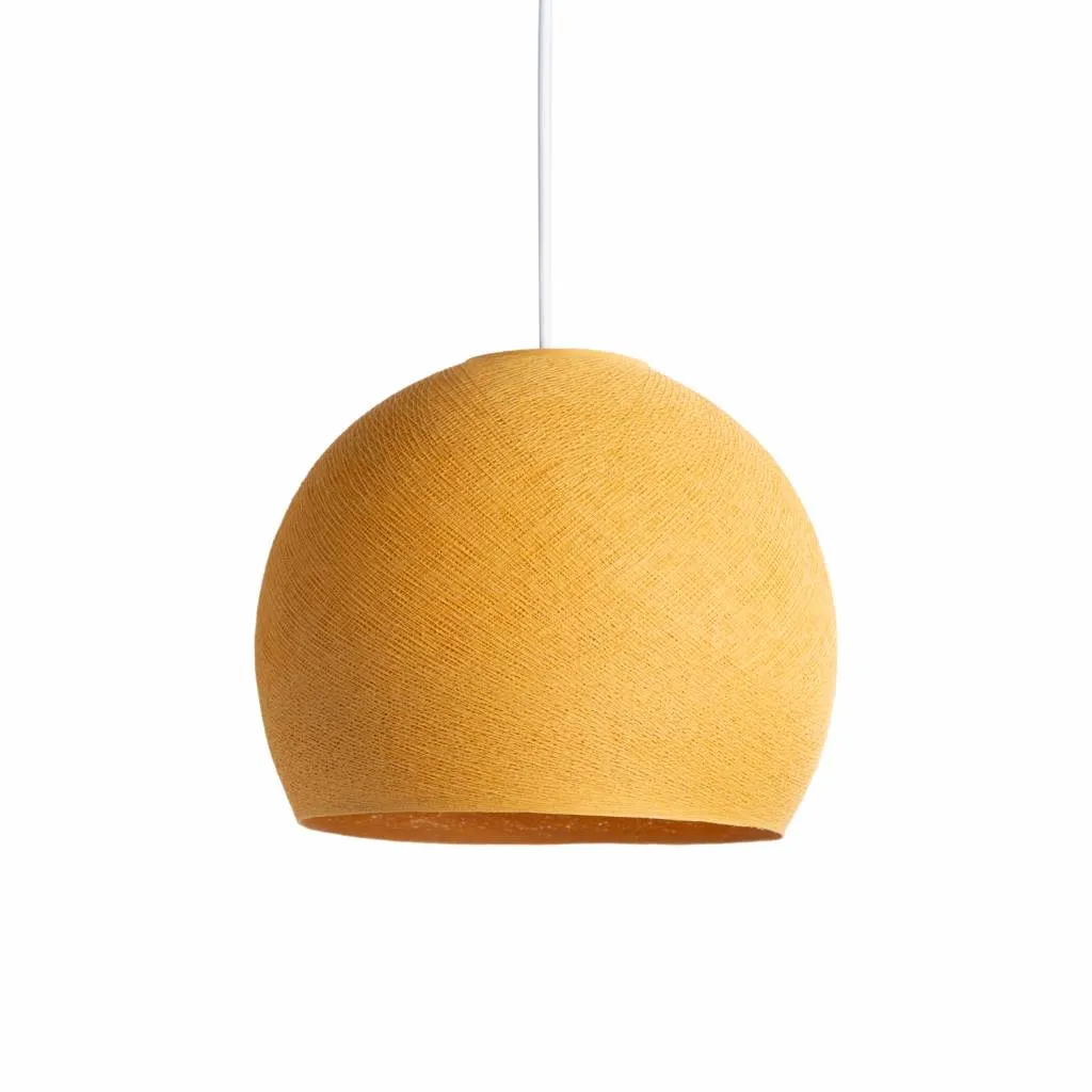 Hanglamp Driekwart Mustard Cotton Ball Lights