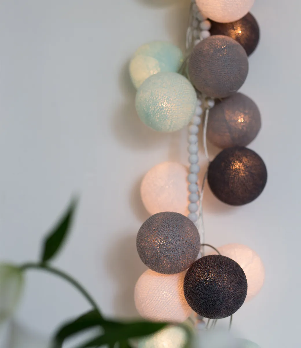 Regular Lichtslinger Aqua/Grey Cotton Ball Lights