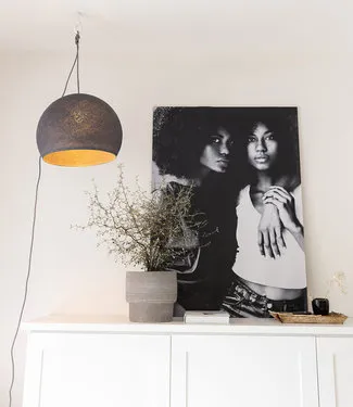 COTTON BALL LIGHTS Inspiration | Bedroom | Mid Grey Three Quarter Wandering Lamp