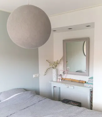COTTON BALL LIGHTS Inspiration | Bedroom | Stone Hanging Lamp