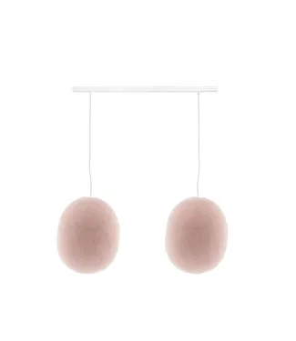 COTTON BALL LIGHTS Pendelleuchte (am Balken) - Oval Pale Pink