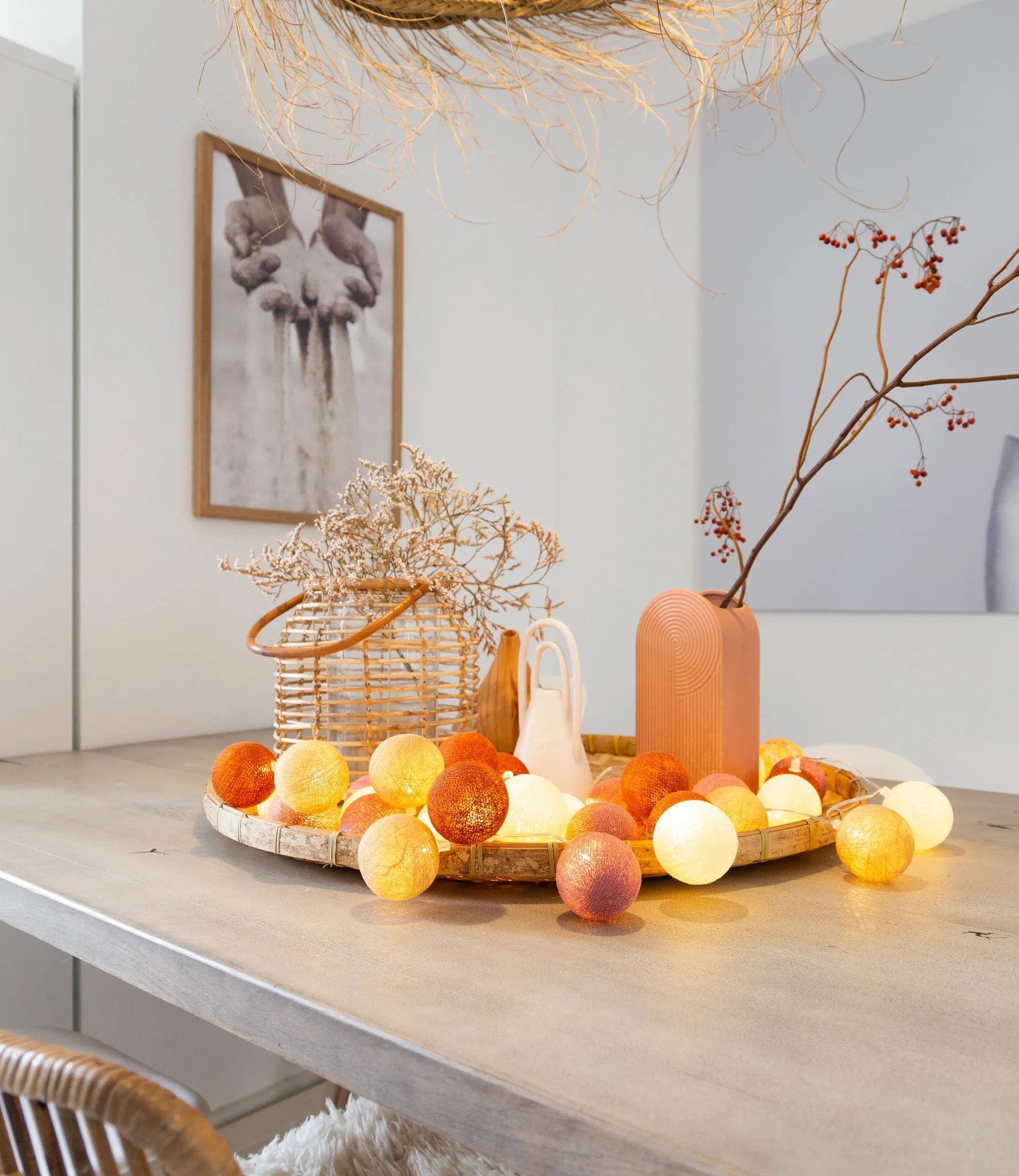 Regular Lichtslinger Rusty Cotton Ball Lights