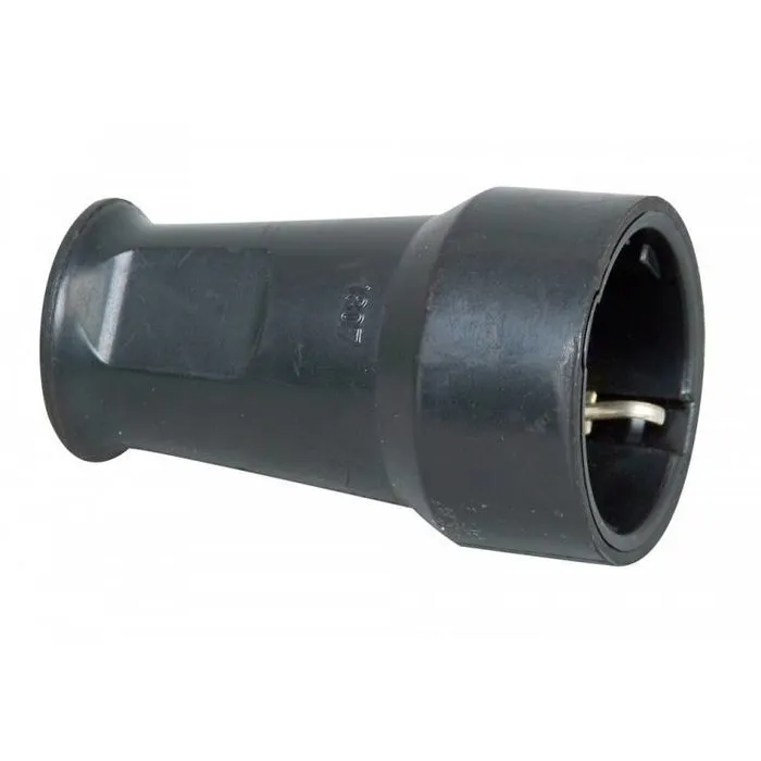 Kopp Kopp contrastekker met randaarde pvc kort zwart