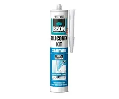 Bison Bison siliconenkit - sanitair Wit - 310ml