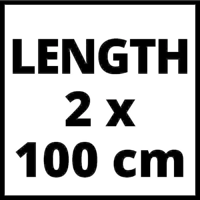 Einhell Gereedschap Einhell Geleiderail 2-delig Aluminium 2x 100cm