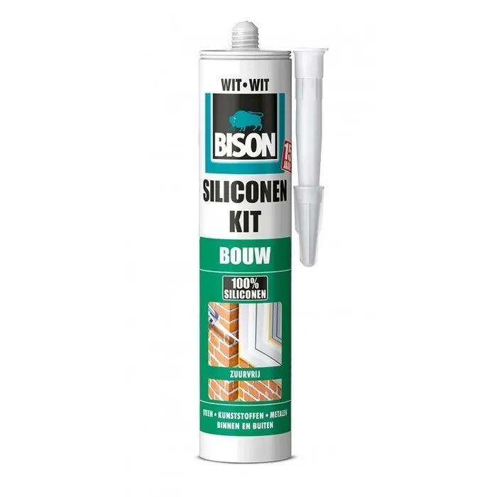 Bison Bison siliconenkit bouw wit 310 ml