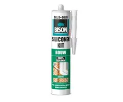 Bison Bison siliconenkit bouw grijs - 310 ml