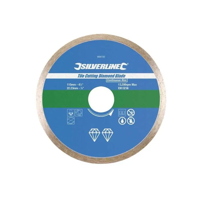 Silverline Silverline Slijpschijf 115 x 22,23mm Diamant Tegels