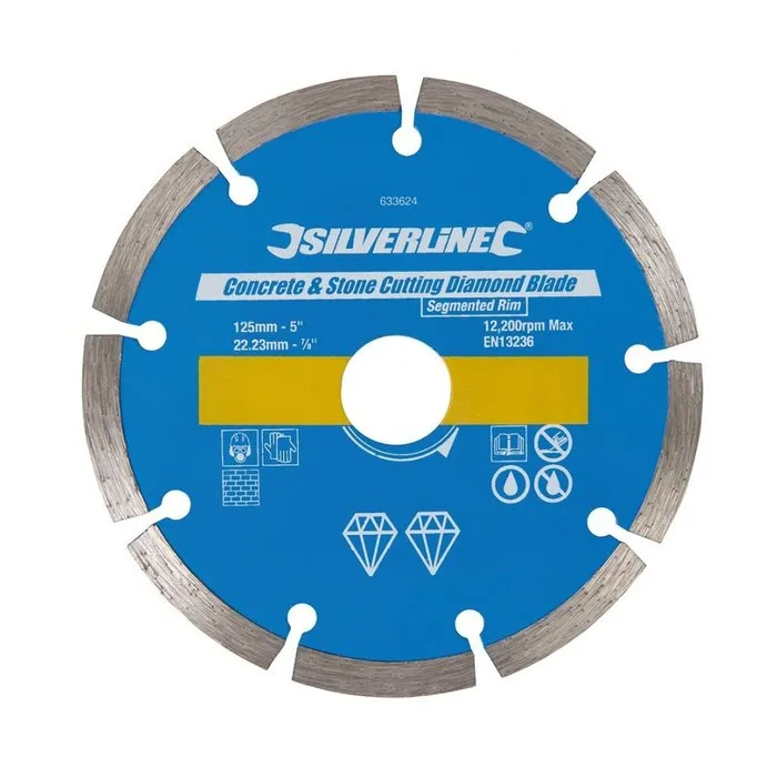 Silverline Silverline Slijpschijf 125 x 22.23mm Diamant Beton & Steen