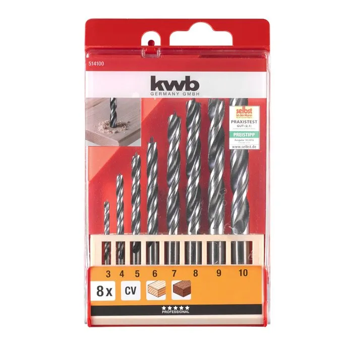 KWB KWB Houtspiraalborenset 8-delig