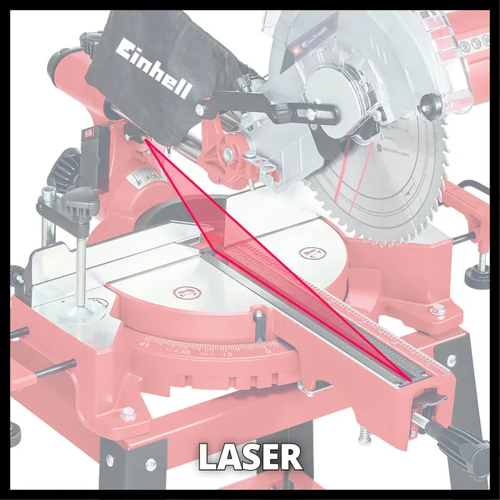 Einhell Gereedschap Einhell TC-SM 2531/2 U Radiaal afkortzaag inclusief onderstel