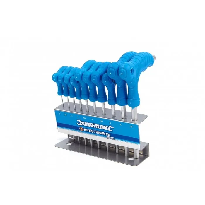 Silverline Silverline 10 Delige T-Grepen Inbussleutel Set