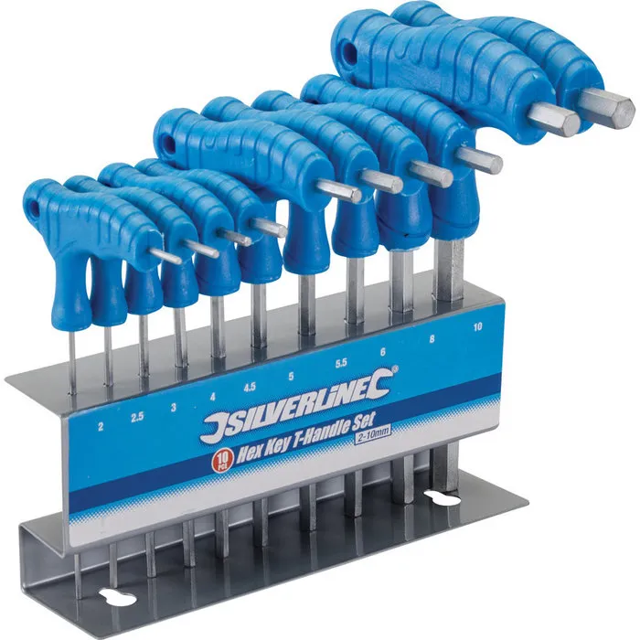 Silverline Silverline 10 Delige T-Grepen Inbussleutel Set