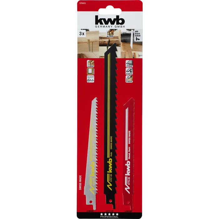 KWB KWB Reciprozaagset 3-delig