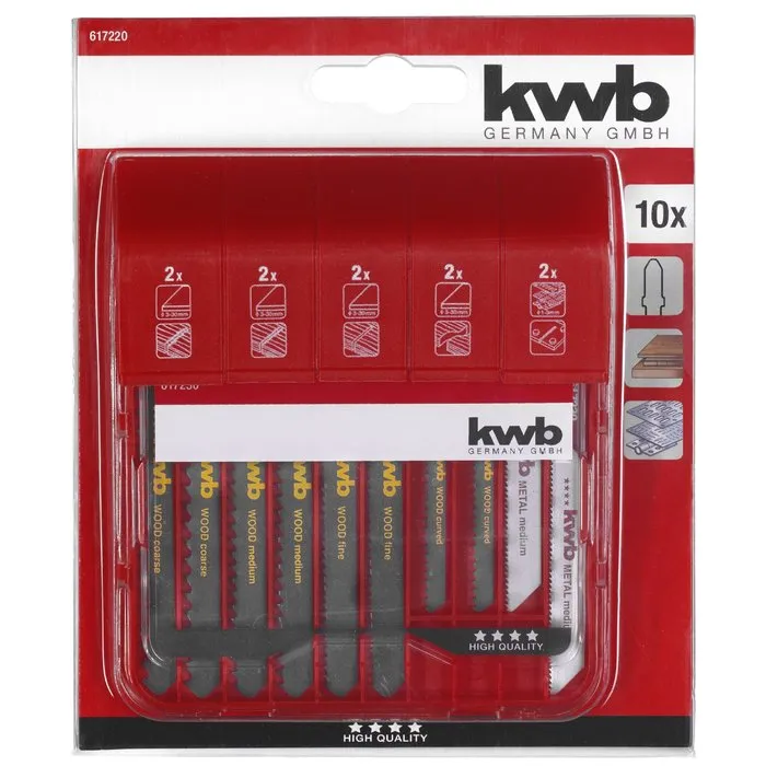 KWB KWB decoupeerzaagbox 10-delig T-schacht