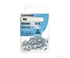Deltafix Deltafix Sluitringen M6 x 12mm 50 stuks