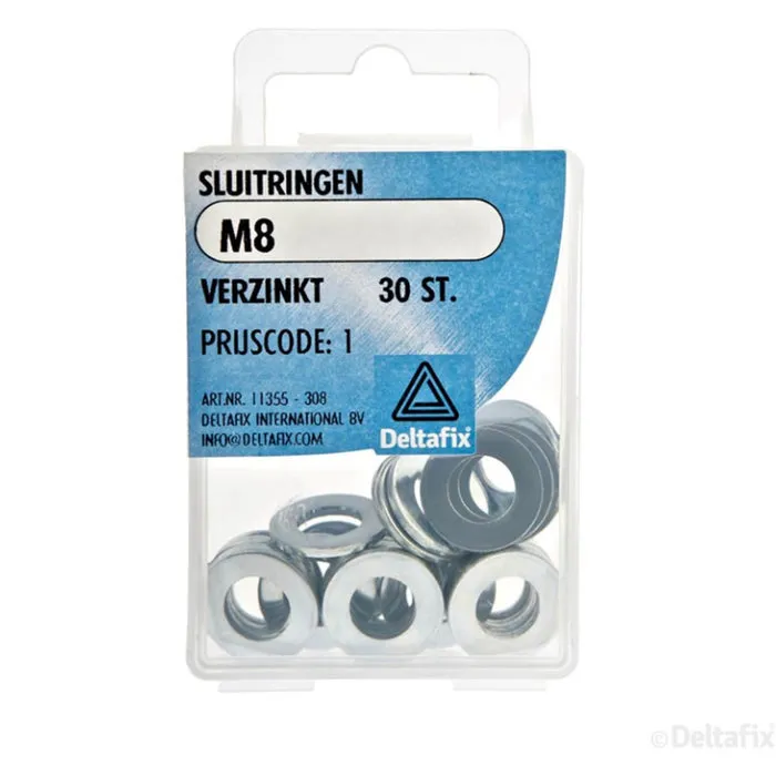 Deltafix Deltafix Sluitringen M8 30 stuks