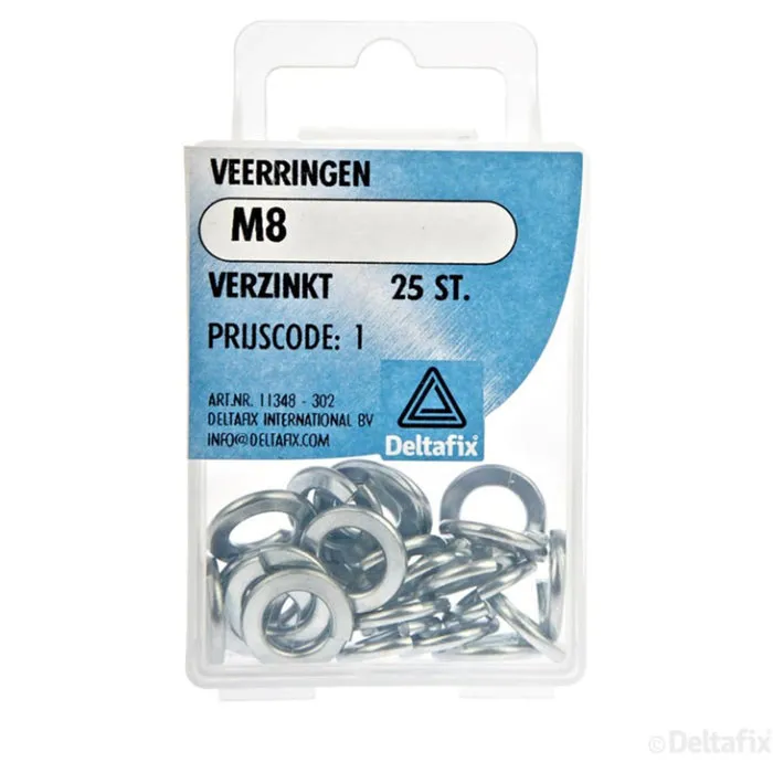 Deltafix Deltafix Veerringen M8 25 Stuks