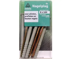Deltafix Deltafix Nagelpluggen 8x100mm 6 stuks