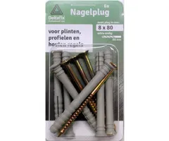 Deltafix Deltafix Nagelpluggen 8x80mm 6 stuks