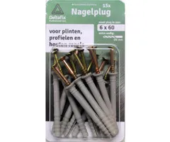 Deltafix Deltafix Nagelpluggen 6x60mm 15 stuks