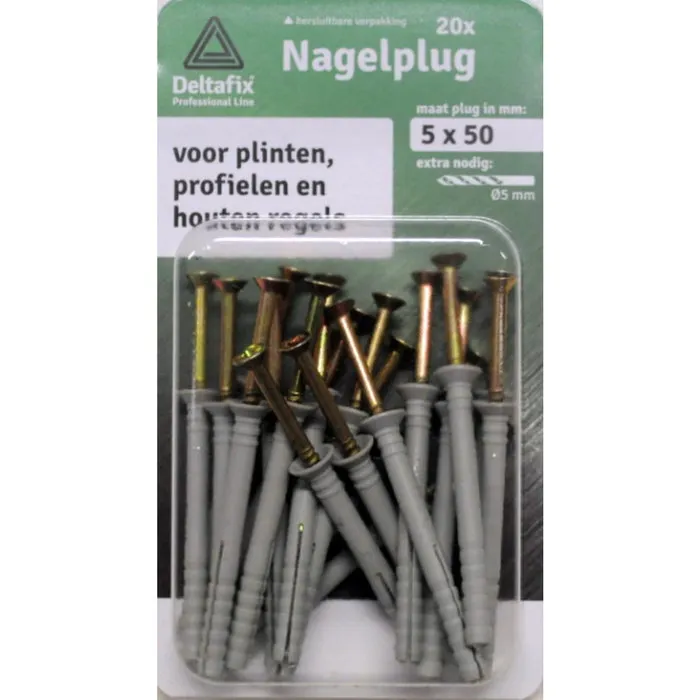 Deltafix Deltafix Nagelpluggen 5x50mm 20 stuks
