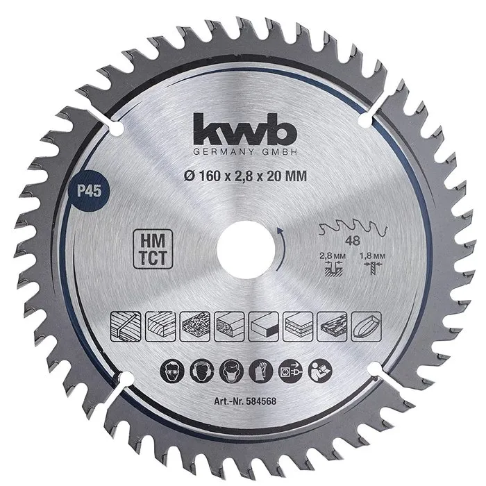 KWB KWB zaagblad 160x20 mm 48 Tands