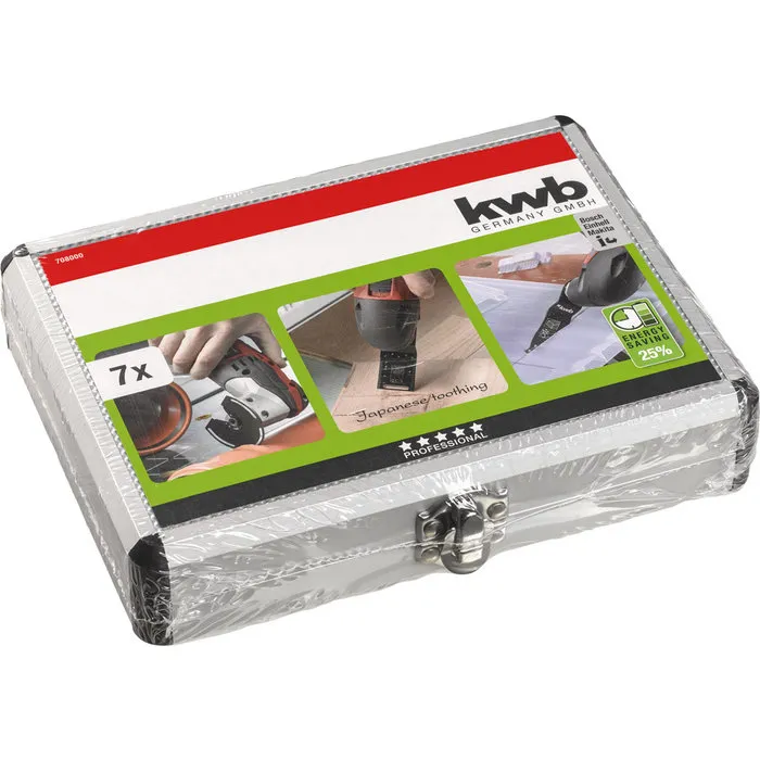 KWB KWB Multitool Accessoireset 7-delig in aluminium koffer