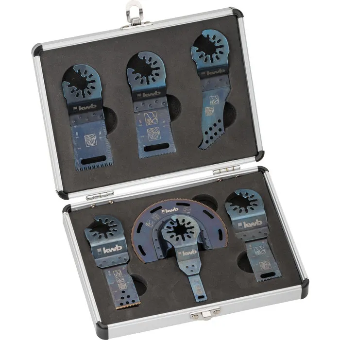 KWB KWB Multitool Accessoireset 7-delig in aluminium koffer