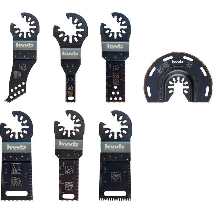 KWB KWB Multitool Accessoireset 7-delig in aluminium koffer