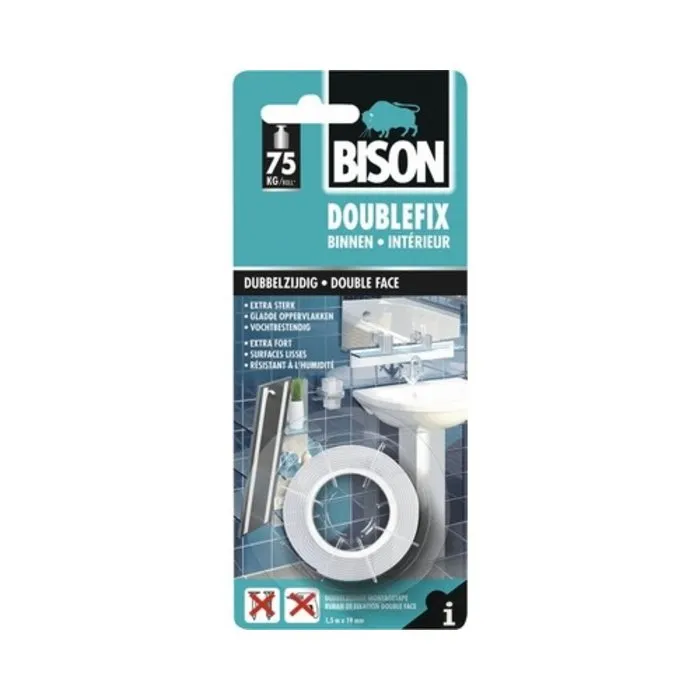 Bison Bison Double Fix Binnen 1,5m1 x 19mm