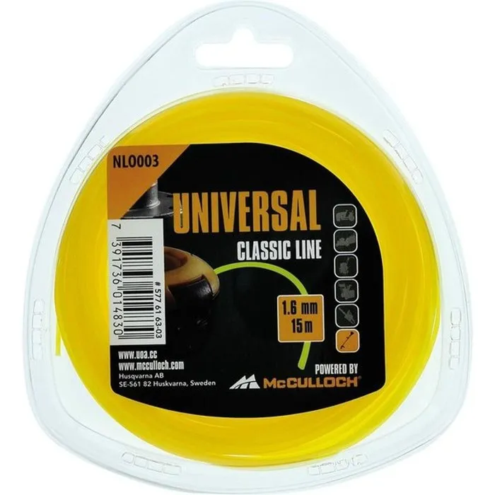 McCulloch McCulloch Universal Nylon draad Grastrimmer NLO003 1,6mm