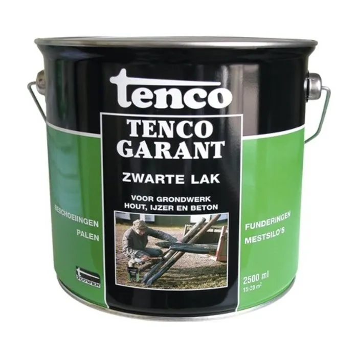 Tenco Tenco Tencogarant Zwarte Lak - Voor grondwerk - 2,5 Liter
