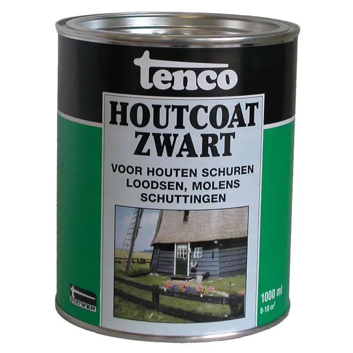 Tenco Tenco Houtcoat Zwart - 1 liter