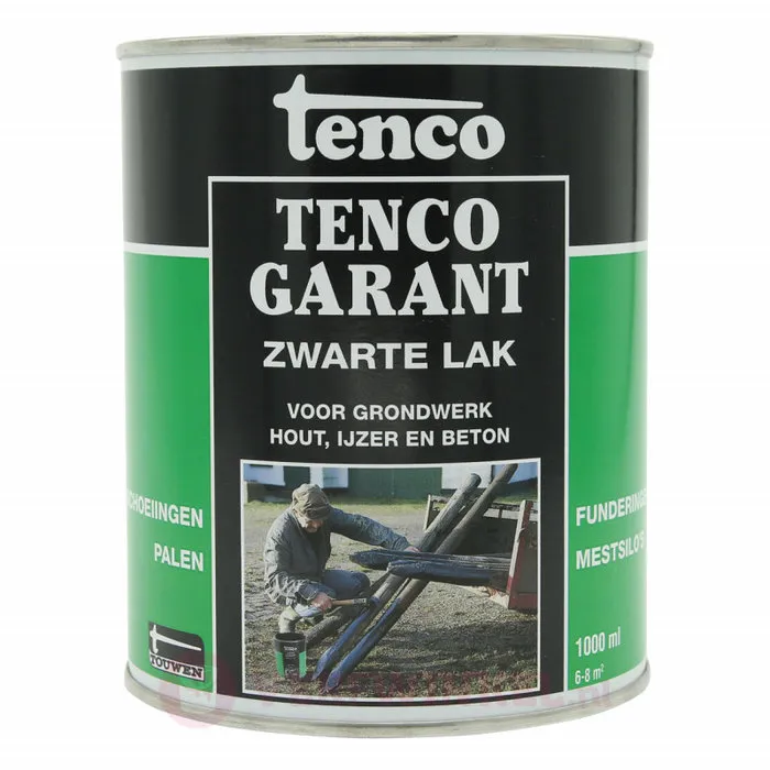 Tenco Tenco Tencogarant Zwarte Lak - Voor grondwerk - 1 Liter