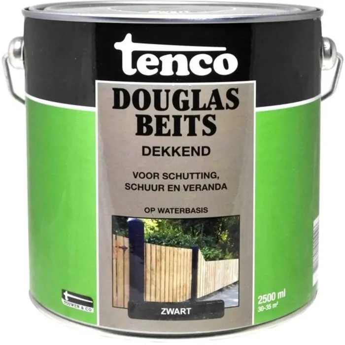Tenco Tenco Douglas Beits Dekkend Zwart - 2,5 liter