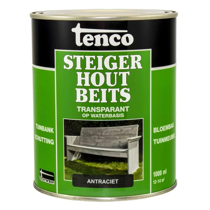 Tenco Tenco Steigerhoutbeits Antraciet - 1 Liter