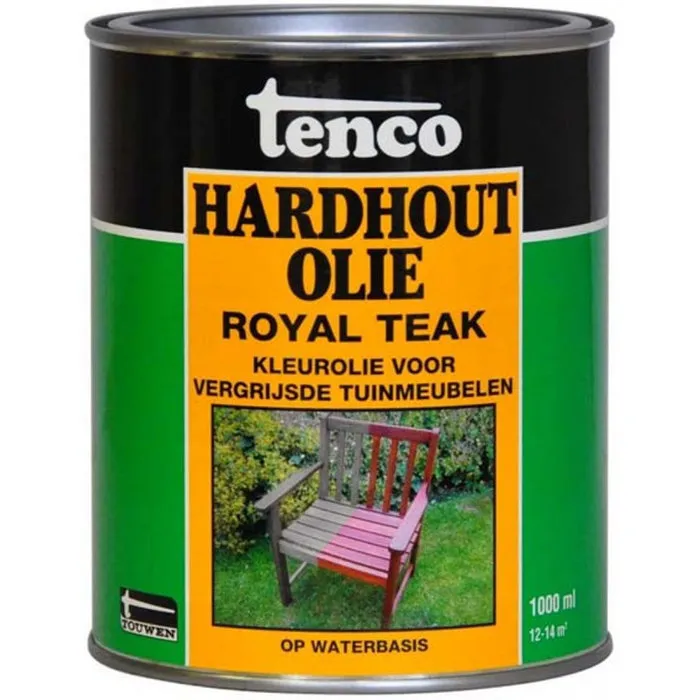 Tenco Tenco Hardhoutolie Royal Teak Waterbasis - 1 Liter